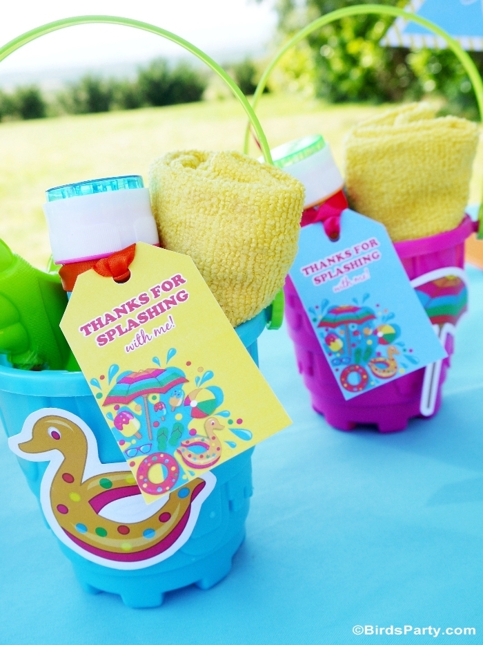 Pool birthday party hot sale favors